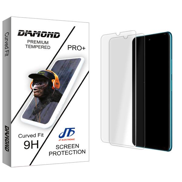 محافظ صفحه نمایش شیشه ای جی اف مدل Diamond Glass MIX مناسب برای گوشی موبایل ال جی W30 Pro JF Diamond Glass MIX Screen Protector For LG W30 Pro